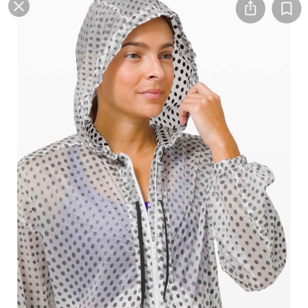 Lululemon Find Your Flock Jacket size 8 polka dot